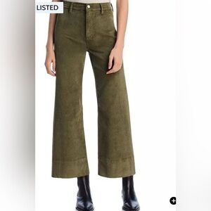 NWT Pistola Penny Crop High Rise Wide Leg Cord